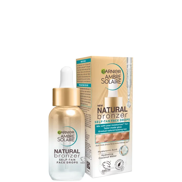 Garnier Ambre Solaire Natural Bronzer Self-Tan Face Drops 30ml