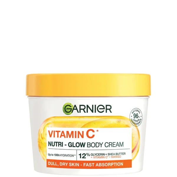 Garnier Vitamin C* Nutri – Glow Body Cream with Mango 380ml