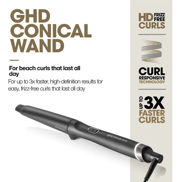 Ghd Chronos Curve Conical Wand - 28-23mm Hair Curler