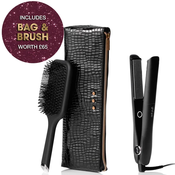 Ghd Gold Styler Gift Set With Detangling Comb And Styler Bag