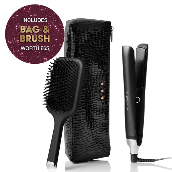 Ghd Platinum+ Styler Gift Set With Paddle Brush And Styler Bag