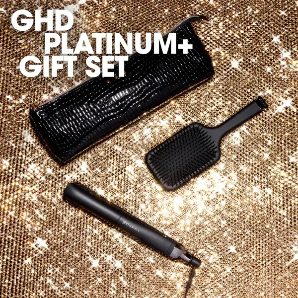 Ghd Platinum+ Styler Gift Set With Paddle Brush And Styler Bag