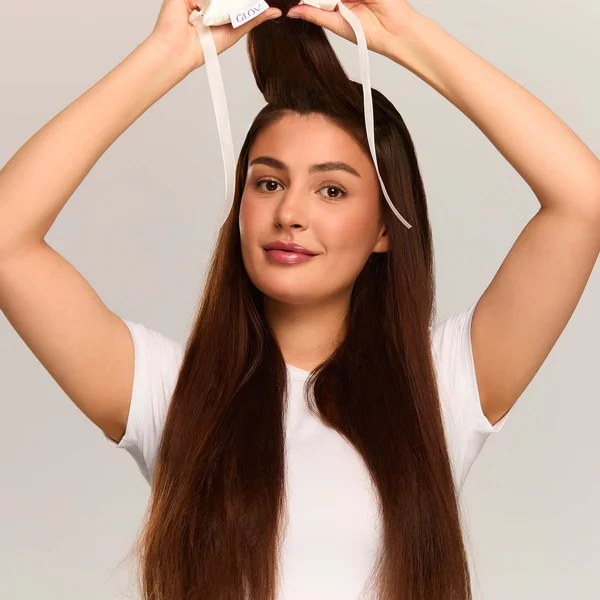 GLOV Coolcurl Heatless Hair Curling Satin Ribbon Rollers Set - White