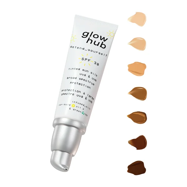 Glow Hub Tinted Sun Silk SPF 30 50ml (Various Shades)