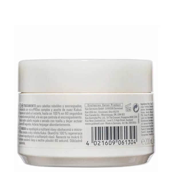 Goldwell Dualsenses Just Smooth 60Sec Treatment Mask 200ml For Smoothing Unruly Frizzy Hair