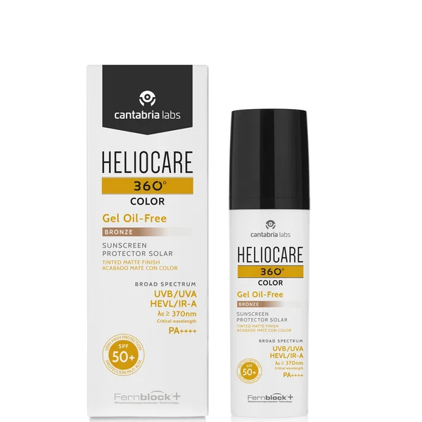 Heliocare 360° Color Gel Oil-Free Sunscreen Protector Bronze SPF 50+ 50ml