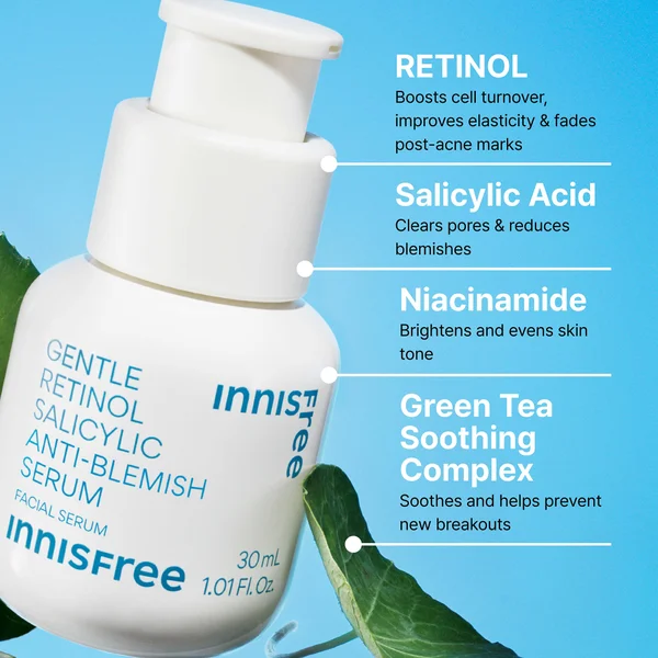 INNISFREE Gentle Retinol Salicylic Acne Serum 30ml