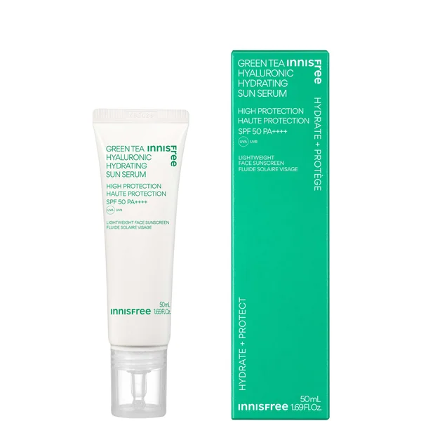 INNISFREE Green Tea Hyaluronic Moist Sun Serum SPF50 50ml