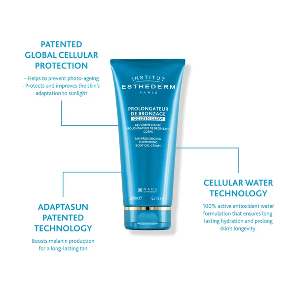 Institut Esthederm Tan Prolonging Shimmering Body Gel Cream 200ml