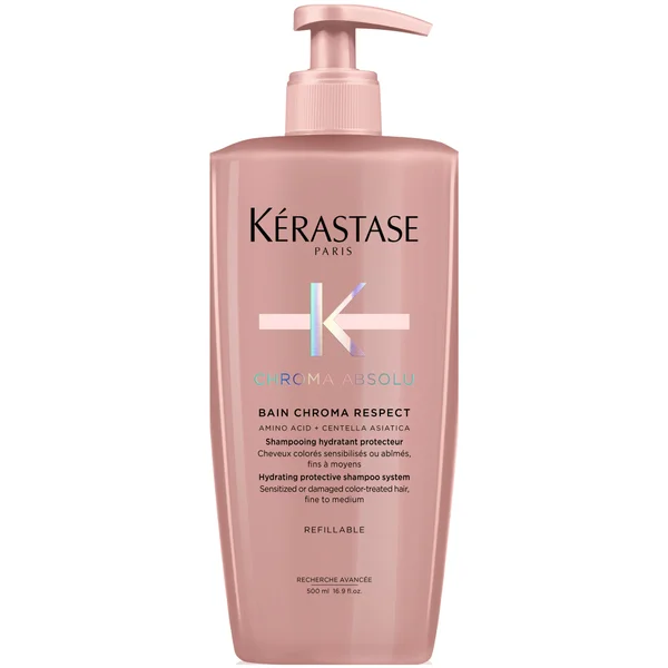 Kérastase Chroma Absolu Bain Chroma Respect Refillable Shampoo 500ml For Colour-Treated Hair