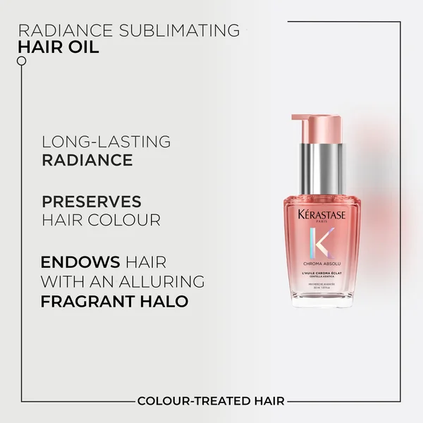 Kérastase Chroma Absolu L'huile Chroma Éclat Radiance Sublimating Hair Oil For Colour-Treated Hair