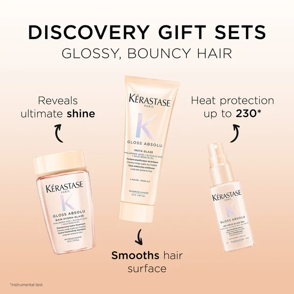 Kérastase Gloss Absolu – Discovery Set For All Hair Types Including Long Hair Prone To Frizz