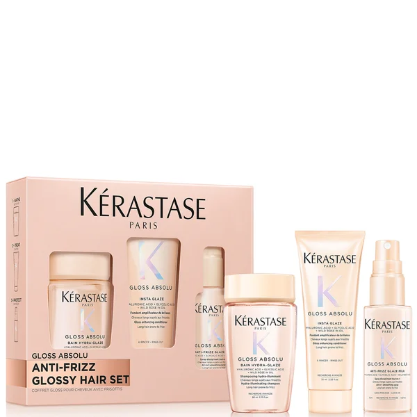 Kérastase Gloss Absolu – Discovery Set for All Hair Types Including Long Hair Prone to Frizz