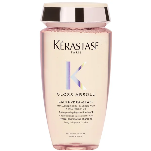 Kérastase Gloss Absolu Shampoo with Glycolic Acid Hyaluronic Acid and Wild Rose in Oil 250ml