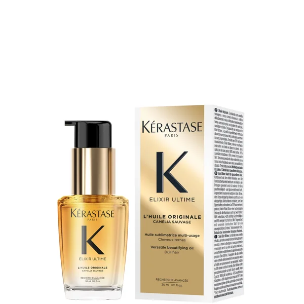 Kérastase Iconics Set For Nourishment 8H Magic Night Serum & Travel Size Elixir Ultime Hair Oil (Worth £77.50)