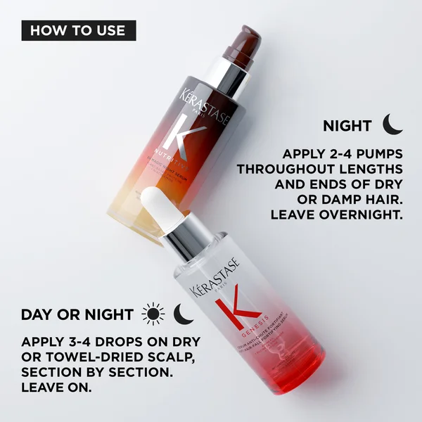 Kérastase Magic Power Duo Genesis Anti-Chute Fortifiant Serum 90ml And Nutritive 8H Night Serum 90ml