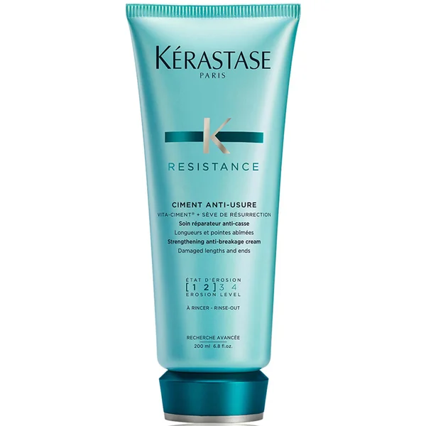 Kérastase Resistance Ciment Anti-Usure Daily Strengthening Conditioner for Damaged Brittle Hair with Vita-Ciment Complex 200ml