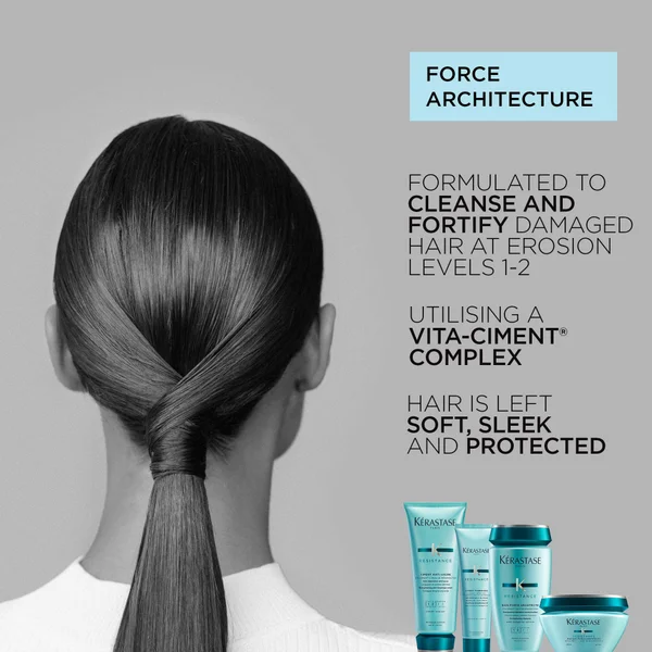 Kérastase Resistance Force Architecte Daily Strengthening Shampoo For Damaged Brittle Hair With Vita-Ciment Complex 250ml