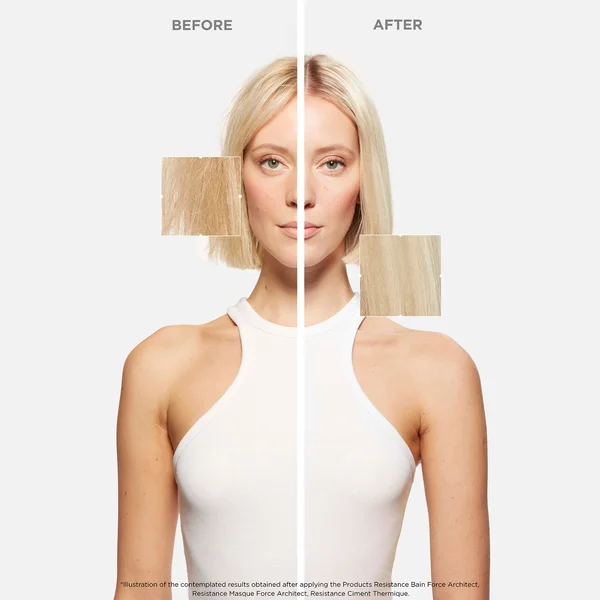 Kérastase Resistance Strengthening Shampoo & Conditioner Set For Damaged Brittle Hair With Vita-Ciment Complex