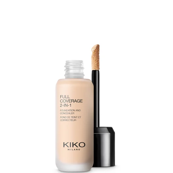 KIKO Milano Full Coverage 2-in-1 Foundation and Concealer 25ml (Various Shades)