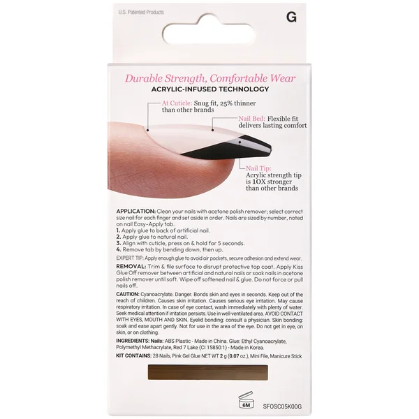 Kiss Salon Acrylic French Colour - Flame