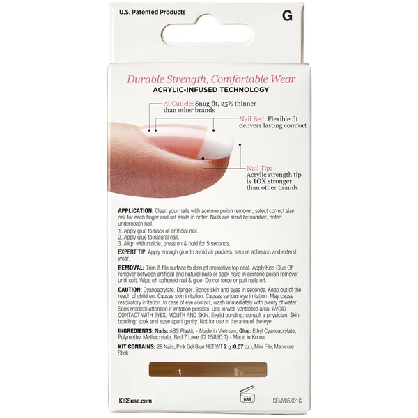 Kiss Salon Acrylic Nail Kit - Je T'aime