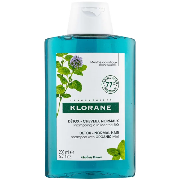 KLORANE Detox Shampoo with Organic Aquatic Mint for Pollution-Exposed Hair 200ml