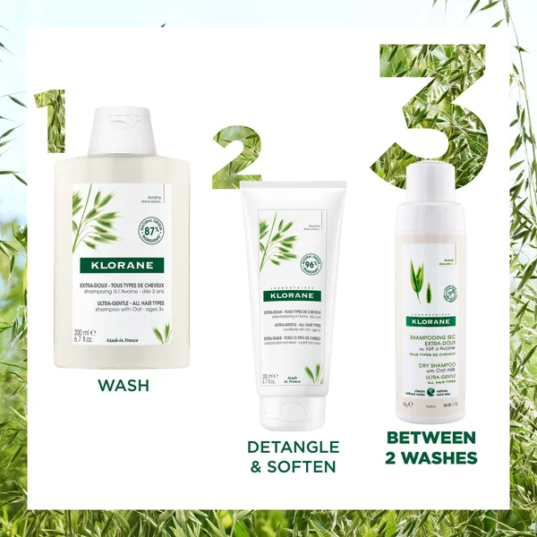 KLORANE Eco-Friendly Dry Shampoo With Oat Milk For All Hair Types 50g