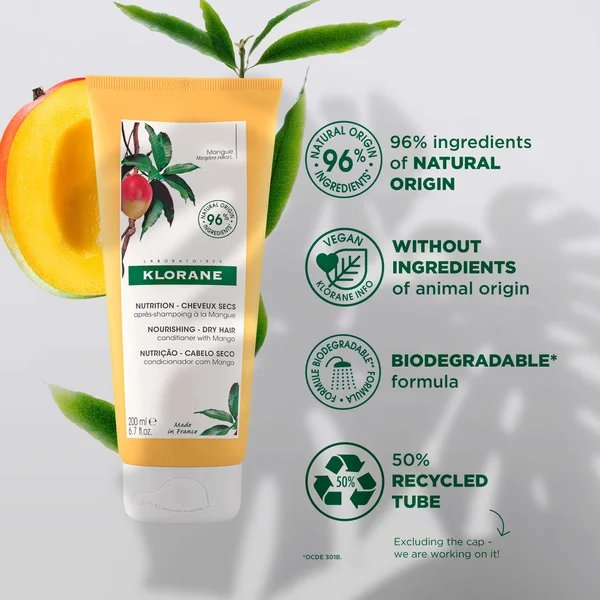 KLORANE Nourishing Conditioner With Mango For Dry Hair 200ml