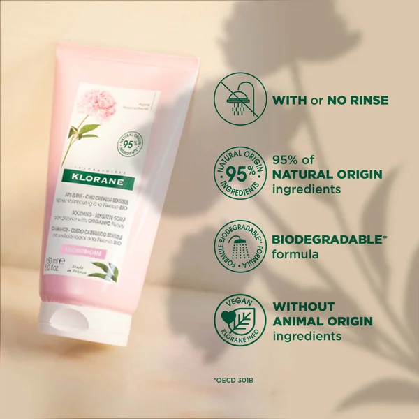 KLORANE Soothing Conditioner With Organic Peony For Dry Sensitive Scalps 150ml