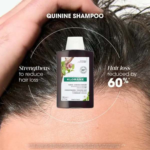 KLORANE Strengthening Shampoo With Quinine And Organic Edelweiss For Hair Thinning Loss 200ml