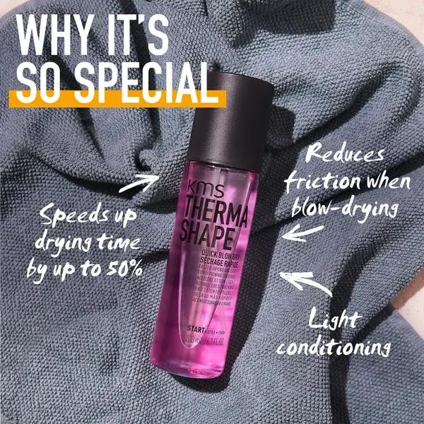 KMS Thermashape Quick Blow Dry Spray For Faster Drying And Light Conditioning 200ml