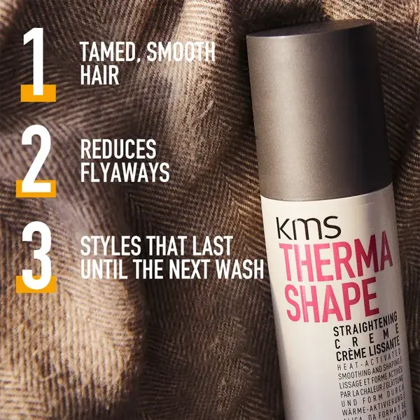 KMS Thermashape Straightening Crème For Smoothing Curly Medium To Thick Coarse Hair 150ml
