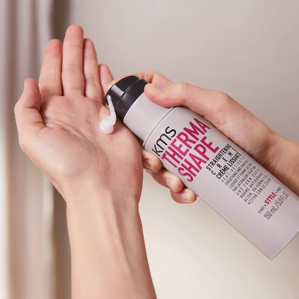 KMS Thermashape Straightening Crème For Smoothing Curly Medium To Thick Coarse Hair 150ml