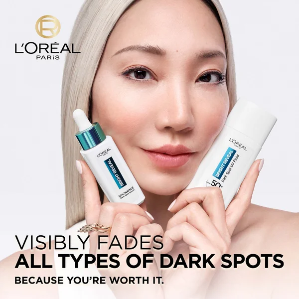L'Oréal Paris Bright Reveal Niacinamide Dark Spot Set With Serum And UV Fluid SPF50+