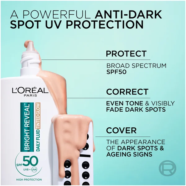 L'Oréal Paris Daily Fluid Tinted Glow SPF 50+ 50ml (Various Shades)