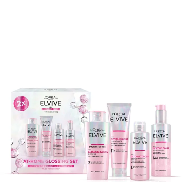 L’Oreal Paris Elvive At Home Glossing Set XM25 (Worth £60)