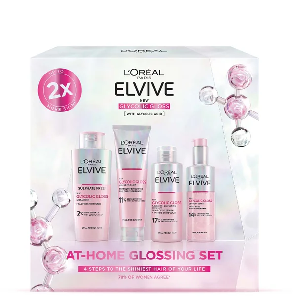 L’Oreal Paris Elvive At Home Glossing Set XM25 (Worth £60)