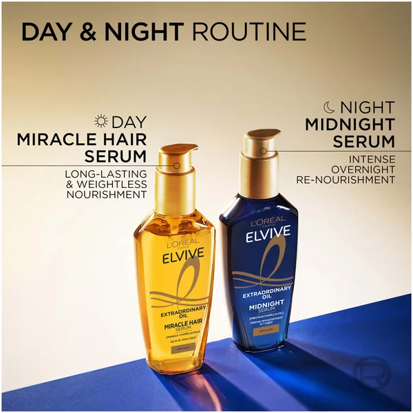 L’Oreal Paris Elvive Extraordinary Oil Day & Night Set (Worth £29)