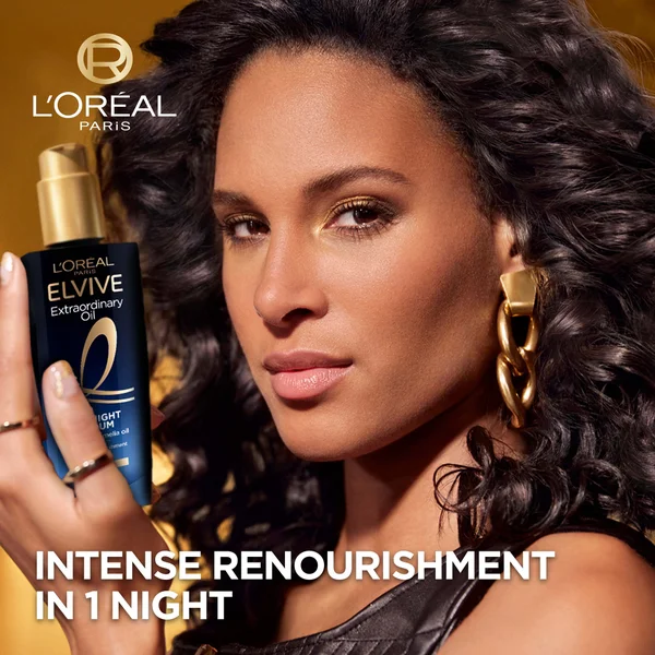 L'Oréal Paris Elvive Extraordinary Oil Midnight Renourishing Hair Treatment Serum For Dry Hair 100ml