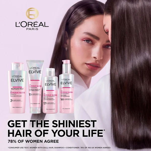 L'Oréal Paris Elvive Glycolic Gloss Glossing Routine For Dull Hair