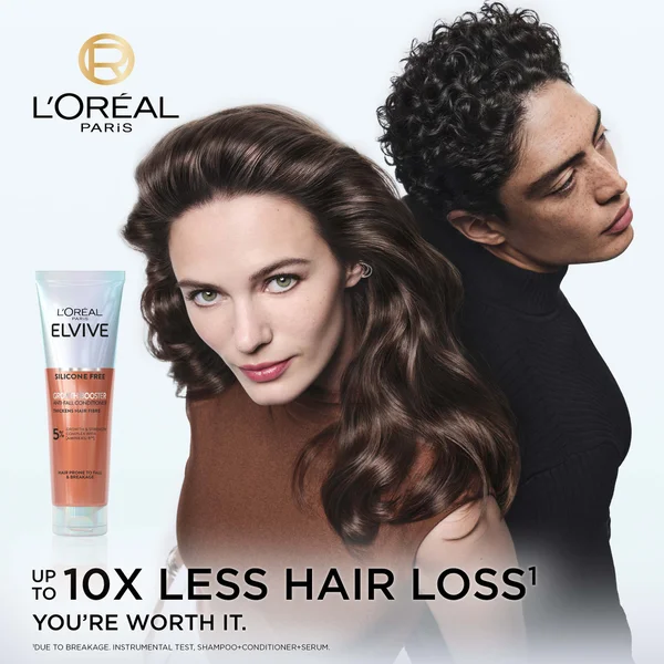 L'Oréal Paris Elvive Growth Booster Anti-Fall And Hair Thickening Full Routine Bundle