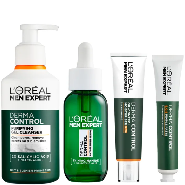 L'Oréal Paris Men Expert Derma Control Routine Bundle