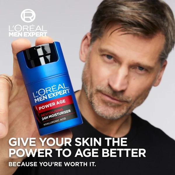 L'Oréal Paris Men Expert Power Age Moisturiser With Hyaluronic Acid 50ml