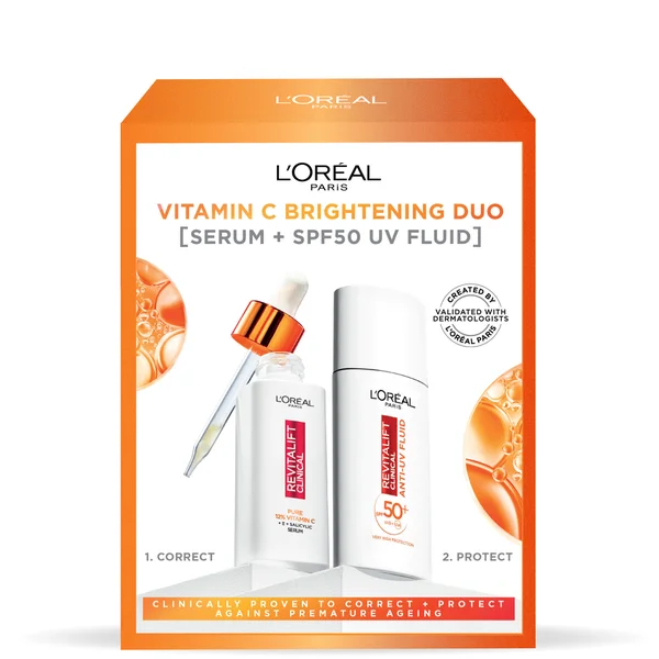 L'Oréal Paris Revitalift Vitamin C Brightening Set with Serum and SPF50 Fluid