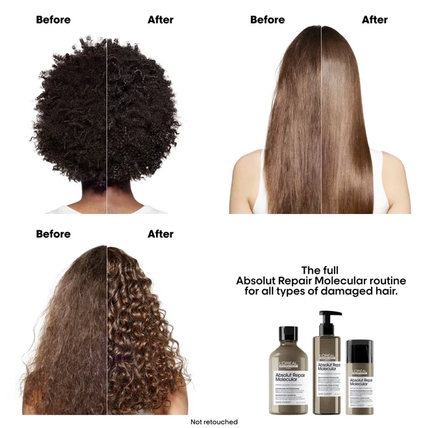 L'Oréal Professionnel Absolut Repair Molecular Rinse Off Serum Conditioner Treatment For Damaged Hair 250ml