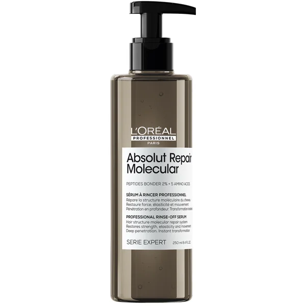 L'Oréal Professionnel Absolut Repair Molecular Rinse Off Serum Conditioner Treatment for Damaged Hair 250ml