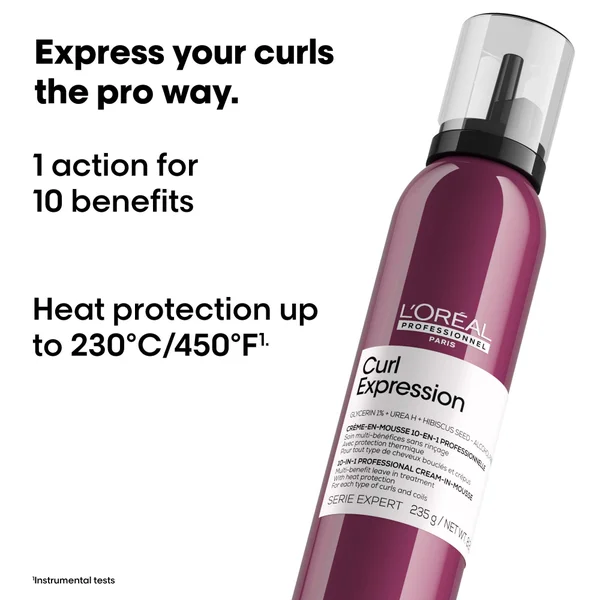 L'Oreal Professionnel Curl Expression 10-in-1 Mousse For Curls Coils & Afro Hair