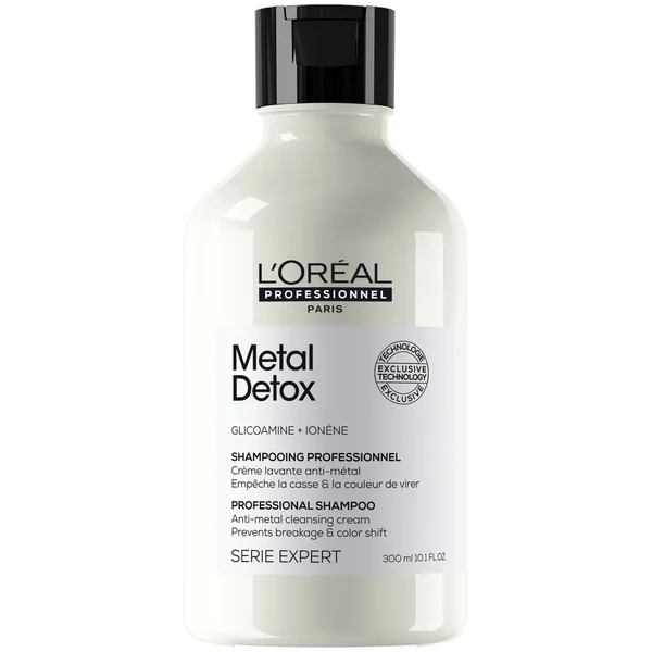 L'Oréal Professionnel Metal Detox Sulphate Free Shampoo 300ml for breakage & colour protection against hard water