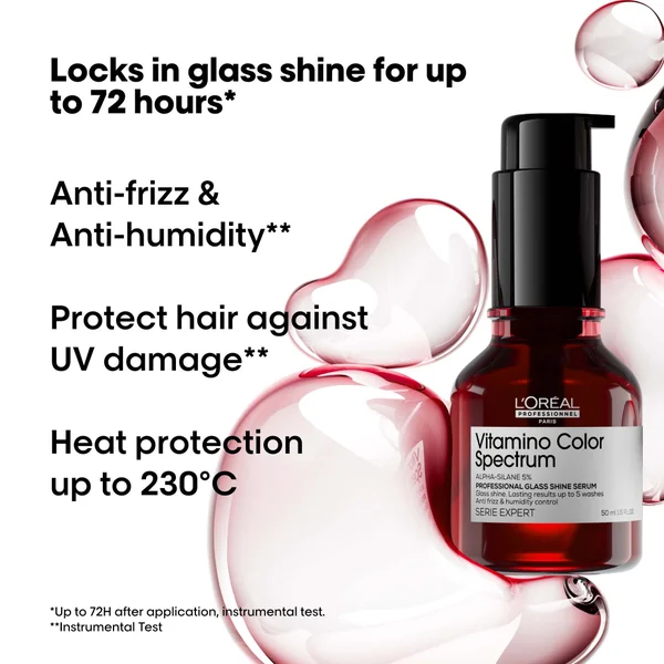 L'Oreal Professionnel Vitamino Colour Spectrum Glass Shine Serum 50ml Anti-frizz Anti-humidity Treatment